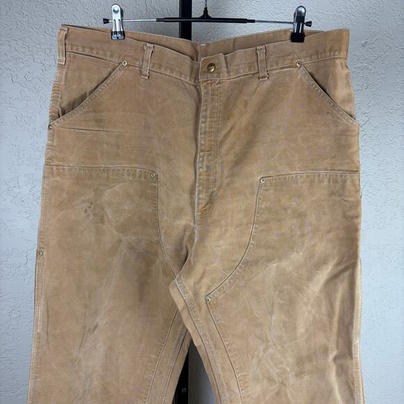 Carhartt Other - Vintage Carhartt 1970s 80s Tan Double Knee Carpenter Sz 39 Duck Canvas Pants